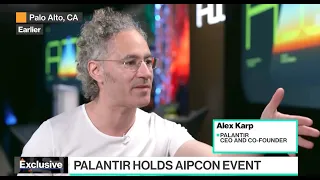 Palantir CEO Alex Karp Discusses TITAN, AIPCon on Bloomberg TV