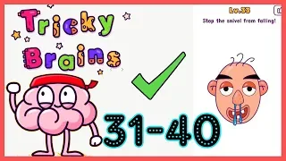 Tricky Brains Level 31 32 33 34 35 36 37 38 39 40 Solution Walkthrough