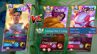 LETUZAWA vs GLOBAL 1 LING & 7800 MATCHES LYLIA!! WHO WIN??