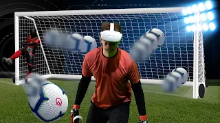 GOALKEEPING WITH FULL SIZED GOALS IN VR?! (Cleansheet Beta)