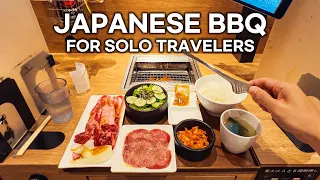 Trying Cheapest Japanese BBQ Restaurant for Solo Travelers in Japan