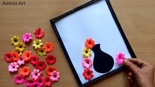 Paper Craft For Home Decoration | Wall Hanging Ideas | Paper Flower Wall Hanging | Paper Craft.