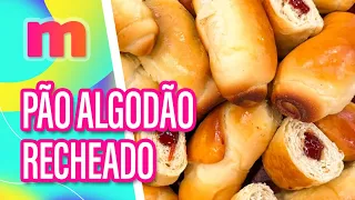 Receita de PÃO ALGODÃO recheado - Mulheres (08/05/2024)