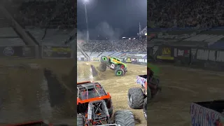 Huge backflip from Mr. Excitement! #Shorts #monsterjam