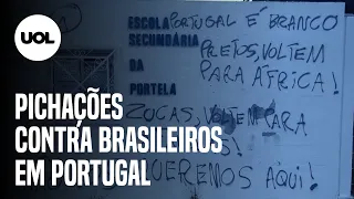 Escolas e universidades de Portugal amanhecem pichadas com frases racistas contra brasileiros