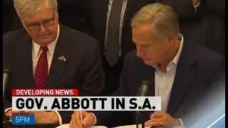 Texas Governor signs 'Permitless Gun Bill' into law at the Alamo