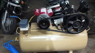 1 HP AIR COMPRESSOR 100 LITER GARAGE SET UP 🔥 FULL DEMO🤯 CONTACT: +91 9726255752 ☎️📞