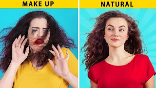 Con Maquillaje vs al Natural / Situaciones Graciosas con las que Te Identificarás