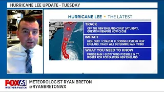 Hurricane Lee forecast update for New England