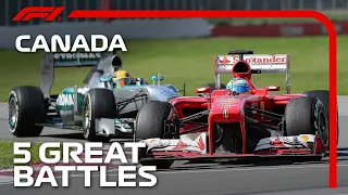 Five Great Battles At The Canadian Grand Prix!