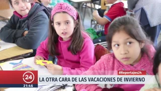 Reportajes 24: La otra cara de las vacaciones de invierno | 24 Horas TVN Chile