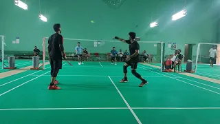 RAVIMOHAN SIR & SAGAR DIXIT (WINNER) vs  ABHISHEK & AYUSH BADMINTON DOUBLES STAFF MATCH IIT ROORKEE