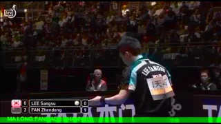 Fan Zhendong vs Lee SangSu Fair Play in World table tennis June 2017