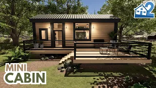 Modern Mini Cabin | House Flipper 2 | Sandbox Mode | Speed Build