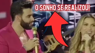 Gusttavo Lima cantando com Andressa Suita toda loira no Palco do maior Buteco do Mundo não tem preço