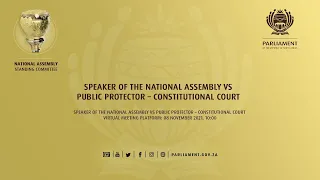 Speaker of the National Assembly Vs Public Protector – Constitutional court, 08 November 2021