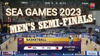 SEA GAMES 2023 : GILAS PILIPINAS VS INDONESIA SEMI-FINAL ROUND (4TH QUARTER FULL PLAY)