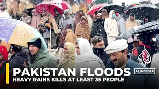 At least 35 killed as Pakistan rains collapse buildings, trigger landslides