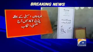 Breaking News - By-poll on Balochistan Assembly seat PB-47 under way