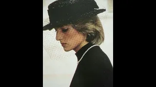 Princess Diana attends the funeral of Princess Grace of Monaco