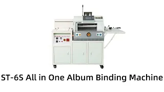 ST-6S ALL IN ON LAYFLAT PHOTO ALBUM BINDING MACHINE-- The Superior Choice for High-Quality Albums