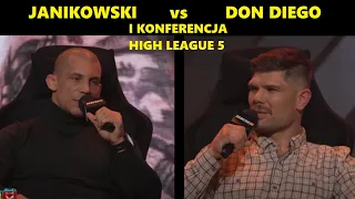 DAMIAN JANIKOWSKI vs DON DIEGO. HIGH LEAGUE 5: I Konferencja