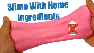 How To Make Slime With Home Ingredients✨ Easy DIY No Glue No Borax Slimes