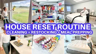 🏡 CLEAN WITH ME + ORGANIZE + HOUSE RESTOCK RESET | CLEANING MOTIVATION |JAMIE'S JOURNEY|SUNDAY RESET