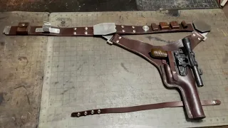 Building a Han Solo leather holster rig for DL44 blaster - Star Wars