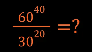 A Numerical Expression | 60^{40}/30^{20}