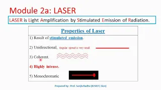 Properties of Laser light