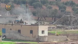 Syria: another TOW strike by FSA blew up a fortified position occupied by pro-Assad forces on Idlib