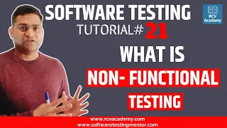 Software Testing Tutorial #21 - What is Non Functional Testing