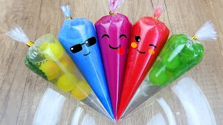 Making Glossy Slime With Piping Bags Amazing Satisfying Glossy Slime-42