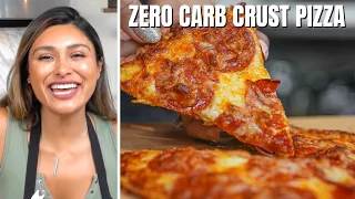 ZERO CARB CRUST PIZZA WITH ONLY 3 INGREDIENTS ! Easy Chicken Crust Recipe in 10 Minutes!