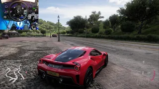 Ferrari Pista 488 - Forza Horizon 5 - Thrustmaster T GT2 - Steering Wheel - Gameplay