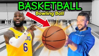 220 Average Bowler bowls with undrilled BASKETBALL