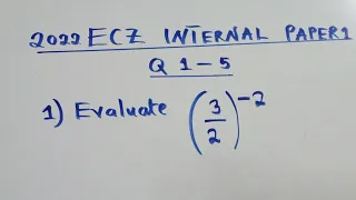 ECZ Internal 2022 Paper 1, Question 1-5