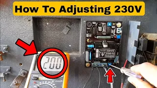 How To Adjusting Generator Voltage ? | Automatic Voltage Regulator | [GENERATOR AVR UNIT] | SX460