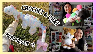 My CUTEST Plushie Ever 🌷 2024 Crochet Goals, and so much chit chat // Crochet & Chat Vlog ❤️