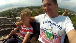 Развлечения в Испании Парк Аттракционов PortAventura / Водные горки Roller Coaster on-ride POV