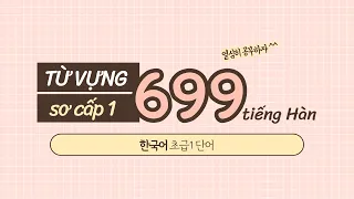 699 Từ vựng tiếng Hàn sơ cấp 1 | Đọc dịch song ngữ