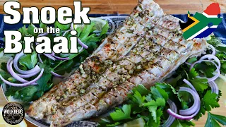 Snoek Braai Recipe | Grilled Barracouta (Thyrsites atun) | Snake  mackerel | South African Recipes