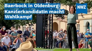 Baerbock in Oldenburg: Kanzlerkandidatin macht Wahlkampf