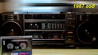 SANYO 2х кассетник и какая аудиокассета лучше. Made in USSR №5