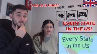 British Couple Reacts to Every State in the US