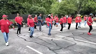 K-SQUAD & Sassy Seniors linedance to 'Blow The Whistle' at the MLK Center Block Party 2024.