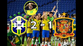 BRASIL VS ESPAÑA | BRASIL SE QUEDA CON EL ORO.