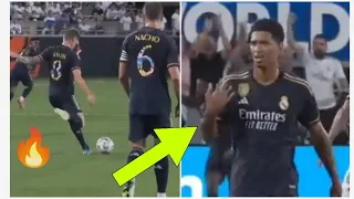 Jude Bellingham’s reaction to Toni Kroos’ brilliant pass for Vinicius Jr’s goal