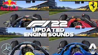 F1 22 NEW UPDATED ENGINE SOUND COMPARISON (All 4 Engine Manufacturers)